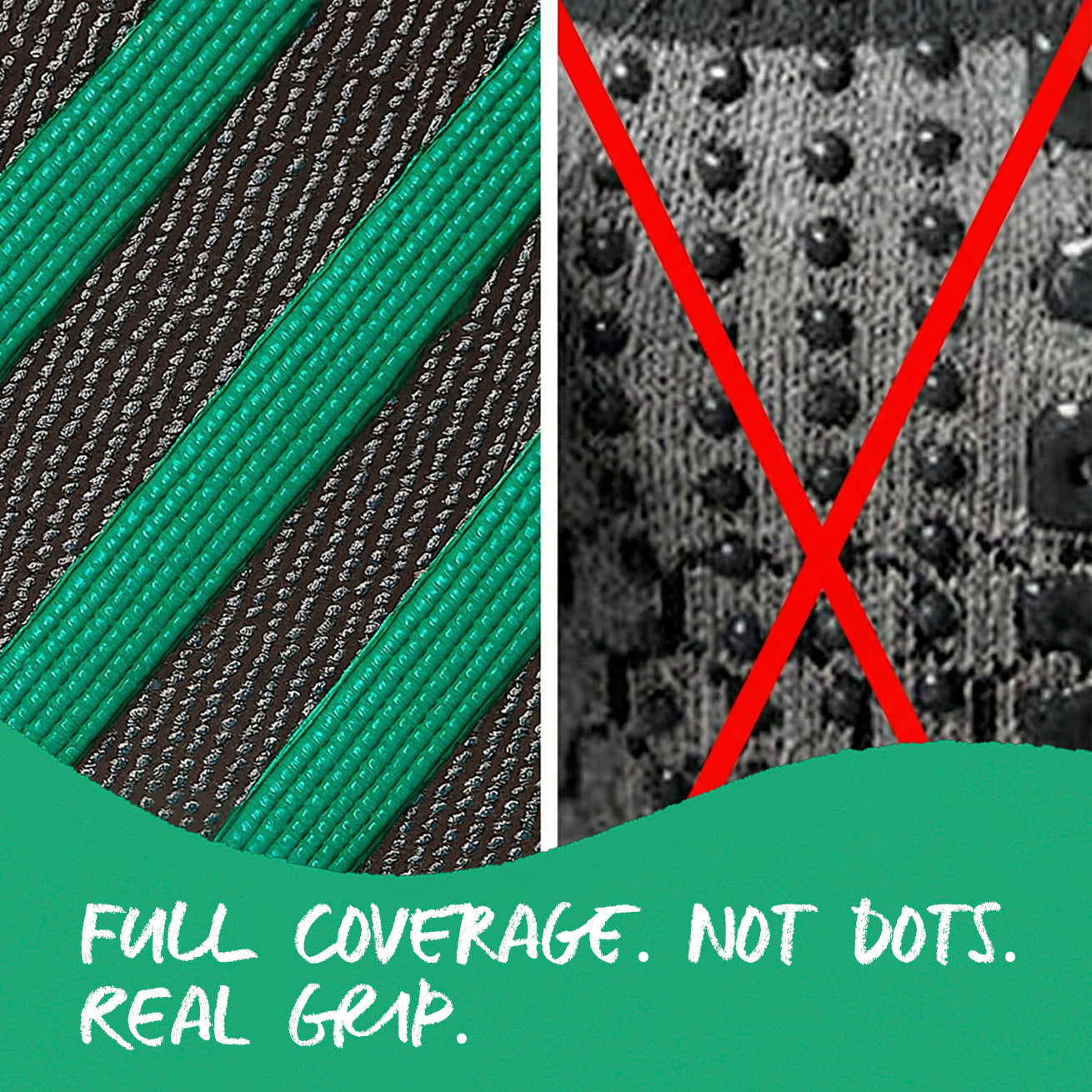 Full-coverage baby non-slip grip sole comparison