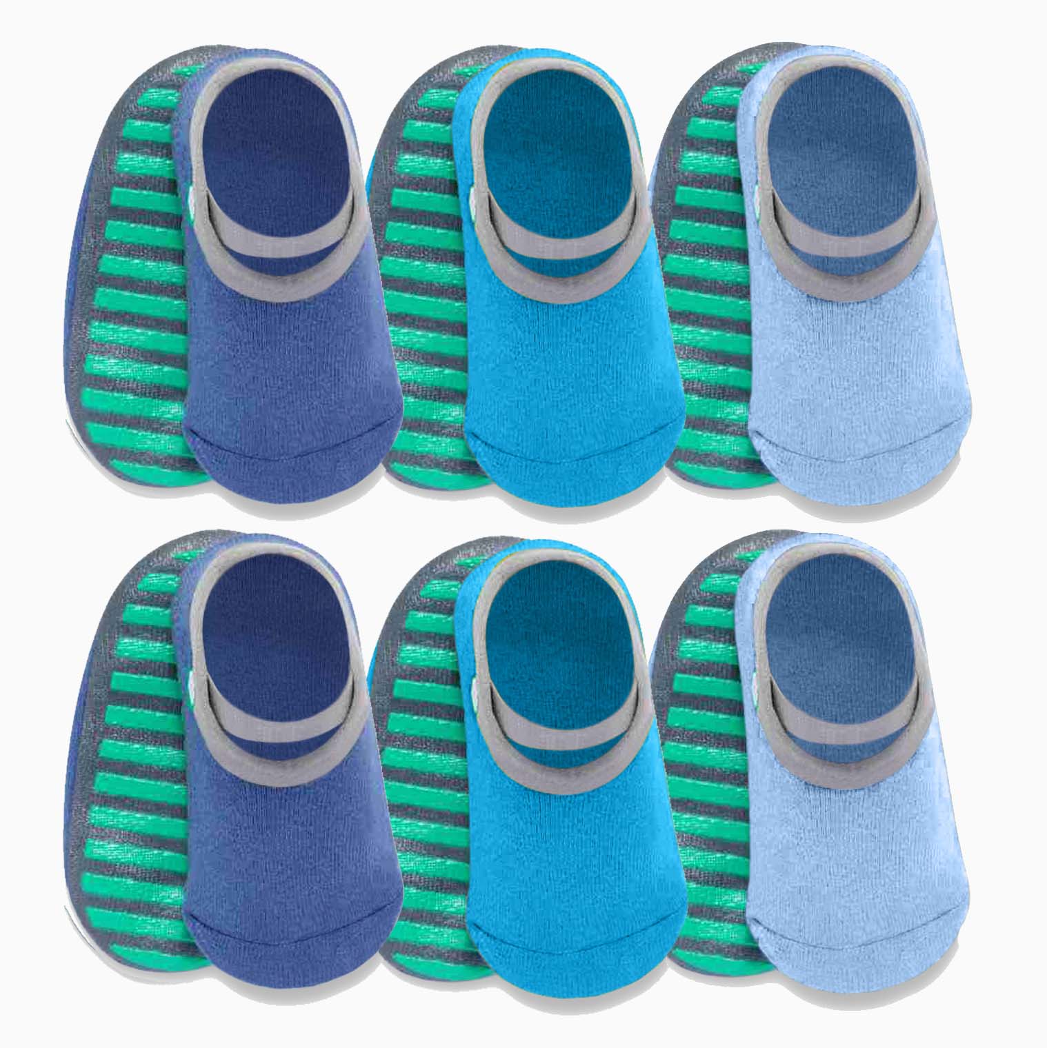Newborn Infant Baby Boys Cosy Fluffy Socks 4 Pair Anti Slip Non Skid Sizes  0-5.5